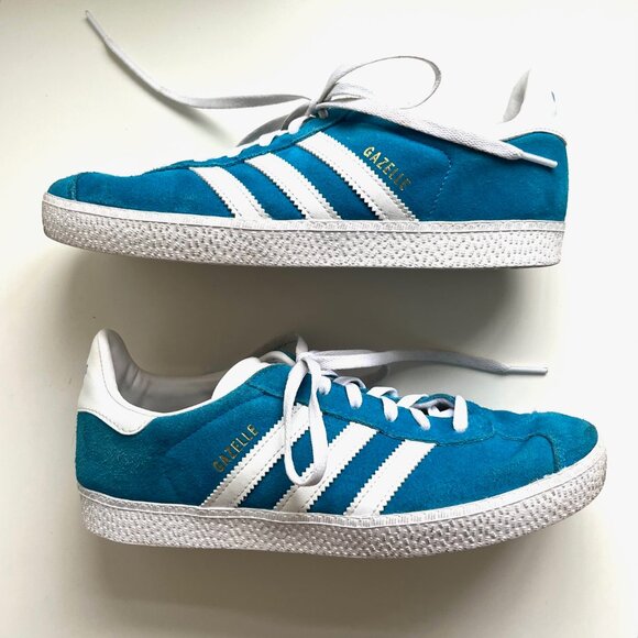 adidas Gazelle J Blue Pantone White | Youth Size 6 - Picture 3 of 12